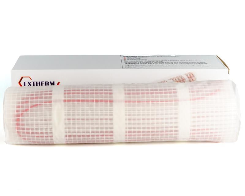 комплект "теплый пол" (мат) двухжил. 150вт/кв.м 750вт 10х0.5м 5кв.м exthermmat 150-750-5.0 от магазина Штепсель и батарейка.