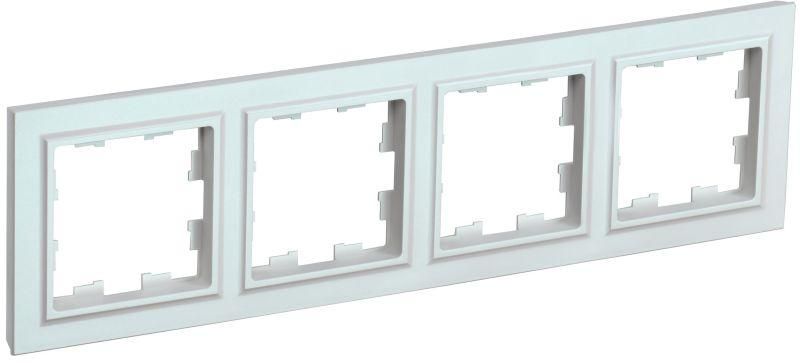 рамка 4-м brite ру-4-брж жемчуж. iek br-m42-k36 от магазина Штепсель и батарейка.