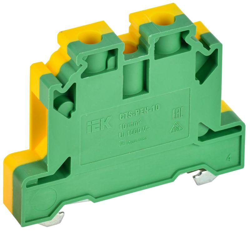 колодка клеммная cts-pen armafix земля 10кв.мм жел./зел. iek yct11-00-k52-010 от магазина Штепсель и батарейка.