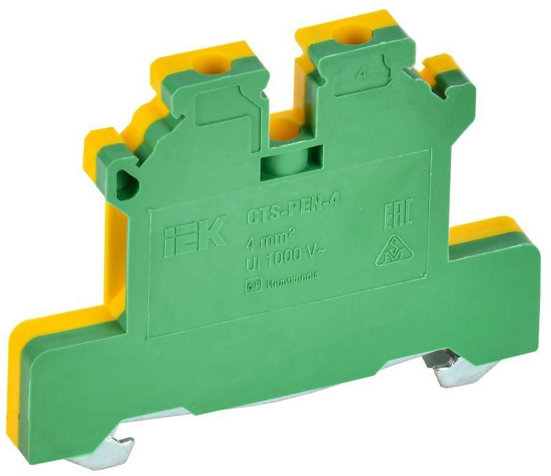 колодка клеммная cts-pen armafix земля 4кв.мм жел./зел. iek yct11-00-k52-004 от магазина Штепсель и батарейка.
