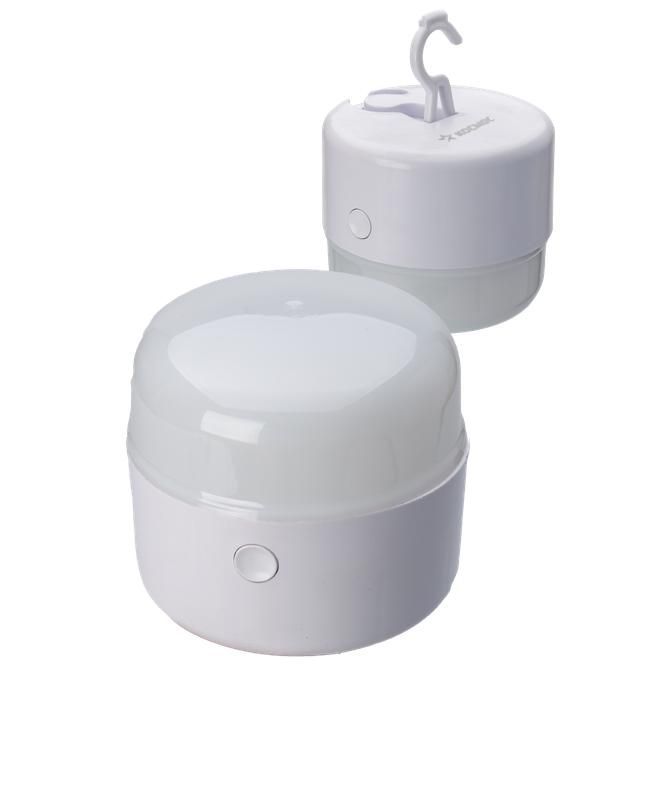 фонарь аккумуляторный кемпинговый походный 3вт smd led li-ion 18650 800ма.ч корпус abs-пластик usb-шнур type c складной крючок для подвешивания матовый рассеиватель космос koc613lit от магазина Штепсель и батарейка.