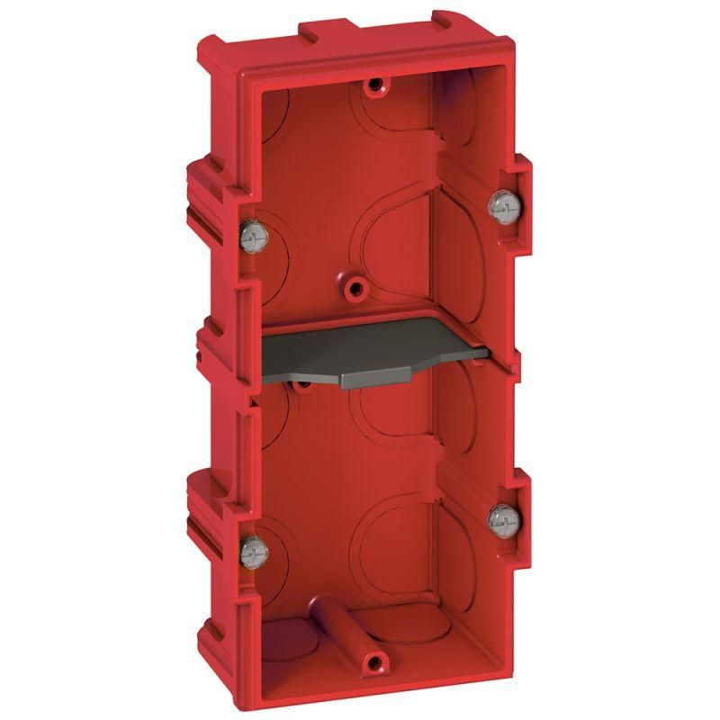 коробка монтажная 2-м batibox г=40мм вертикал./горизонт. для кирп. стен leg 080142 от магазина Штепсель и батарейка.
