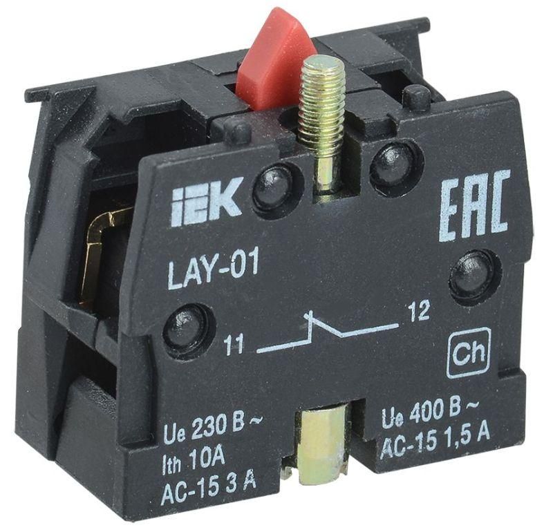 блок контактный 1р для lay5 iek bdk11 от магазина Штепсель и батарейка.