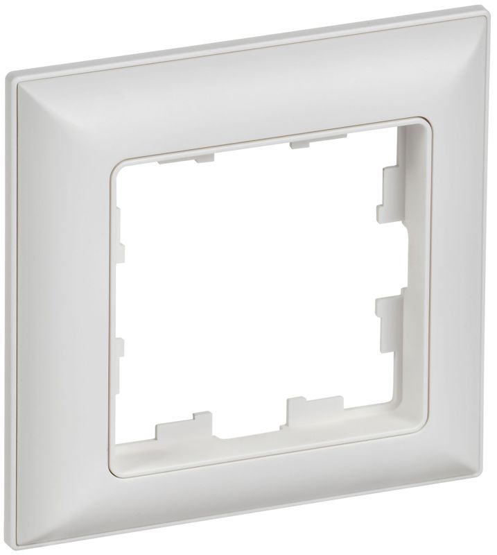 рамка 1-м brite ру-1-браб арктич. бел./бел. iek br-m12-12-k91 от магазина Штепсель и батарейка.