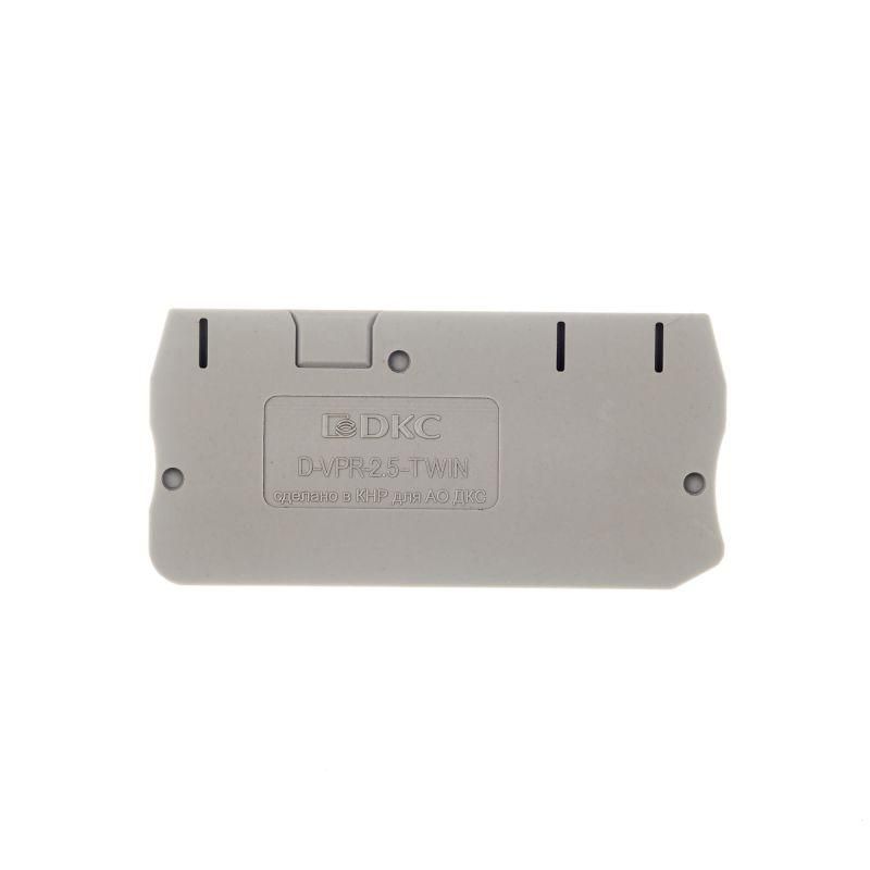 изолятор торцевой для клеммы vpr-2.5-twin dkc d-vpr-2.5-twin от магазина Штепсель и батарейка.