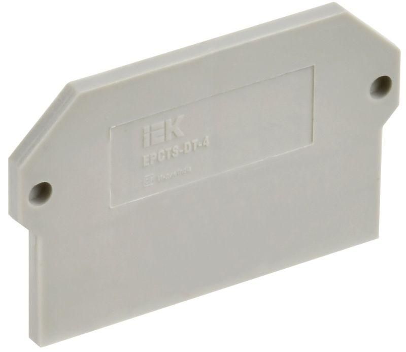 заглушка для cts-dt 4кв.мм сер. iek yct15-04-k03-004-zgl от магазина Штепсель и батарейка.