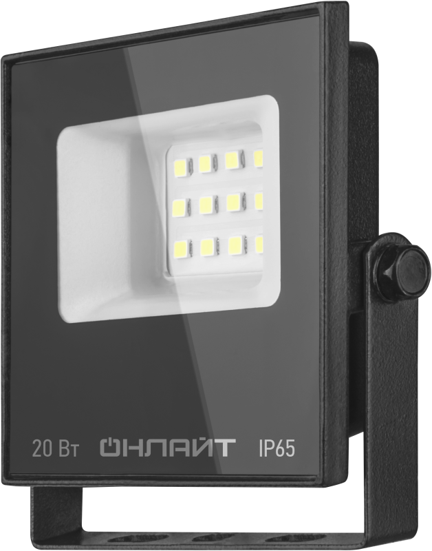 прожектор светодиодный 90 844 ofl-03-20-6.5k-bl-ip65-led 20вт 6500к ip65 1600лм черн. онлайт 90844 от магазина Штепсель и батарейка.