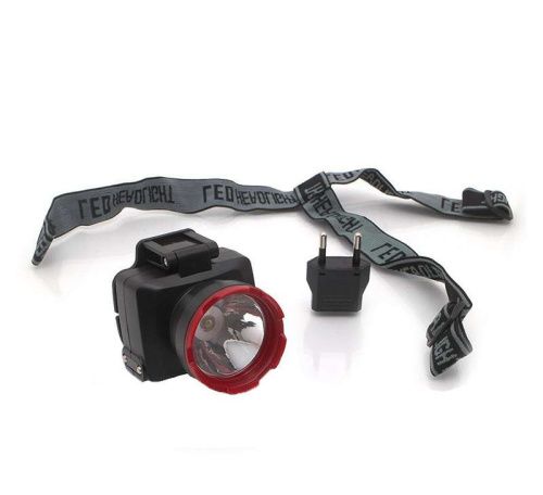 фонарь аккумуляторный налобный h1w led 1вт 2 режима аккум. 0.5а.ч зу 220в космос kocaccuh1wled от магазина Штепсель и батарейка.