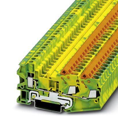 клемма защитного провода qtcu 2.5-twin-pe phoenix contact 3050329 от магазина Штепсель и батарейка.