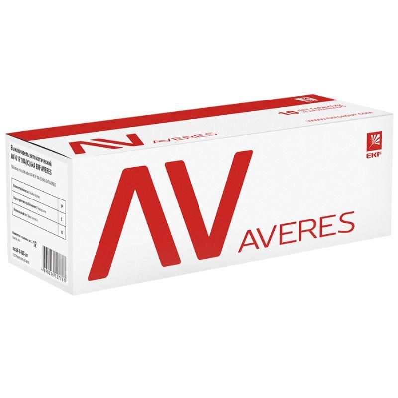 выключатель автоматический модульный 1п c 40а 6ка av-6 averes ekf mcb6-1-40c-av от магазина Штепсель и батарейка.