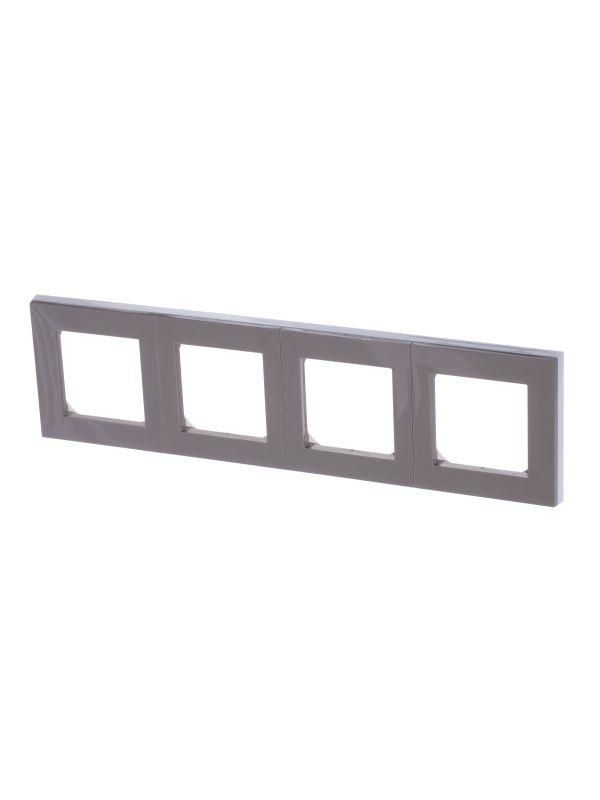 рамка levit 4п кофе макиато/бел. abb 2chh015040a6018 от магазина Штепсель и батарейка.