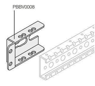 уголок для верт. шин сбоку шкафа (уп.8шт) abb 1stq007430a0000 от магазина Штепсель и батарейка.