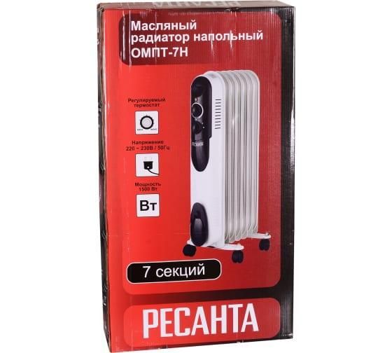 радиатор масляный 7 секц. 1500вт омпт- 7н ресанта 67/3/3 от магазина Штепсель и батарейка.