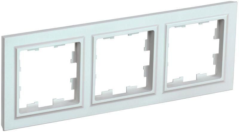 рамка 3-м brite ру-3-брж жемчуж. iek br-m32-k36 от магазина Штепсель и батарейка.