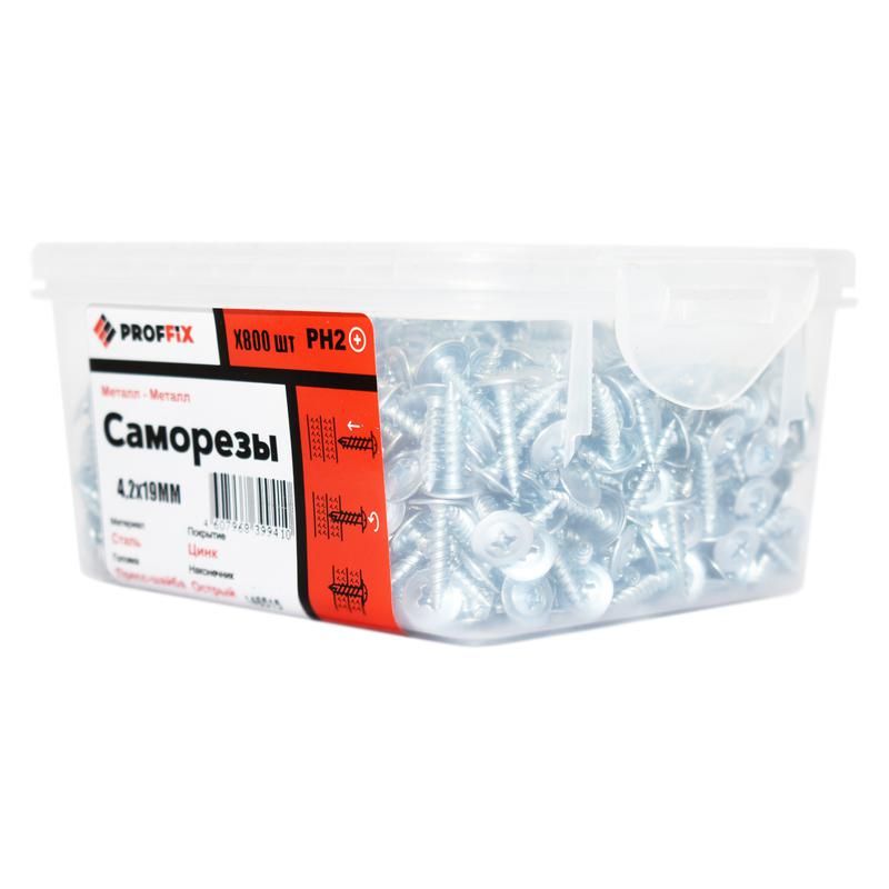 саморез смм 4.2х19 усилен. (twn) (контейнер) (уп.800шт) tech-krep pro 146515 от магазина Штепсель и батарейка.