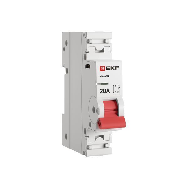 выключатель нагрузки 1п 20а вн-63n proxima ekf s63120 от магазина Штепсель и батарейка.