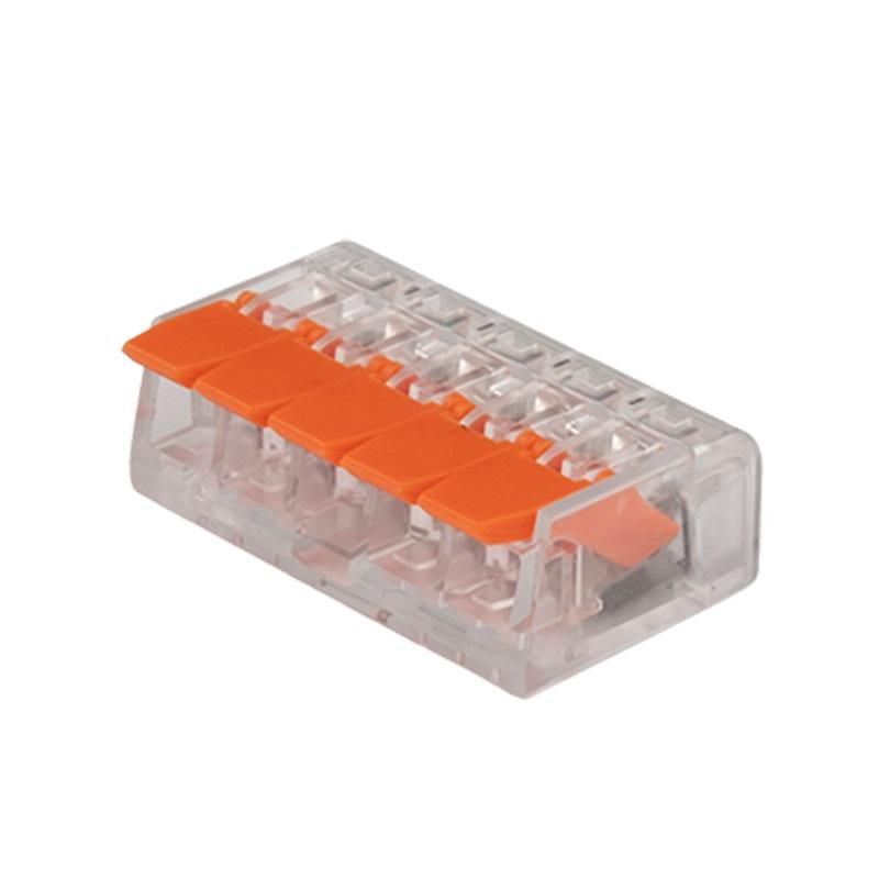 клемма монтажная рычажного соединения ptc-5p 221-415 450в 32а 0.14-4.0кв.мм jazzway 5050945 от магазина Штепсель и батарейка.