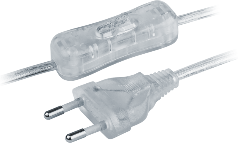 шнур 61 723 nps-fs-170-2х0.5-tr 1.7м с выкл. прозр. navigator 61723 от магазина Штепсель и батарейка.