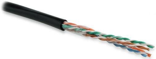 кабель витая пара u/utp кат.5e 4х2х24awg solid pe outdoor uutp4-c5e-s24-out-pe-bk-500 черн. (м) hyperline 49118 от магазина Штепсель и батарейка.
