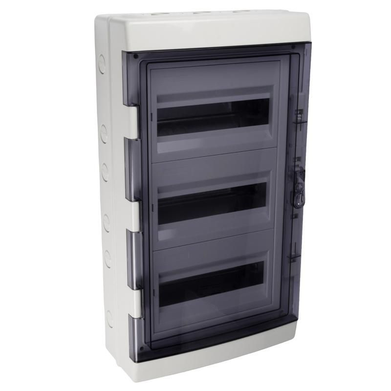бокс модульный накладной pdb/w 4036 gr (щрн-пг-36) ip65 пластик. pro jazzway 5072169 от магазина Штепсель и батарейка.