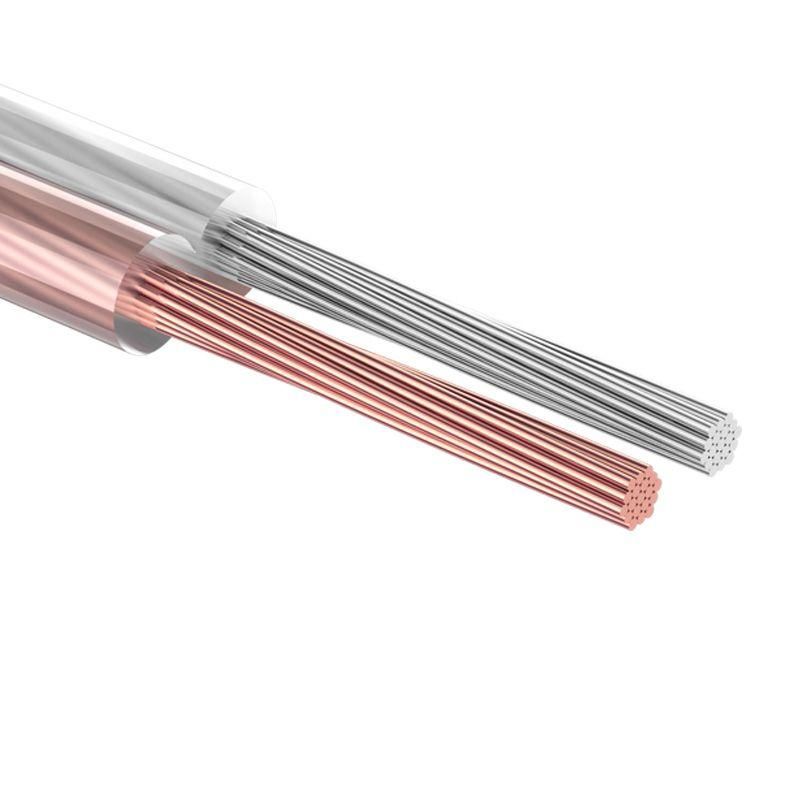 кабель stereo 2х0.75 прозр. silicon (уп.5м) rexant 01-6304-05 от магазина Штепсель и батарейка.