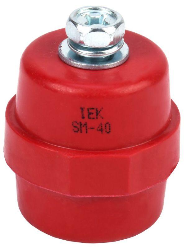 изолятор sm40 (м8) силовой с болтом iek yis11-40-12-b от магазина Штепсель и батарейка.