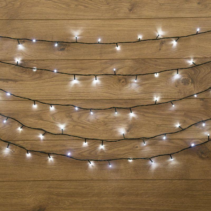 гирлянда светодиодная "твинкл лайт" 20м 160led бел. 10вт 220-240в ip20 с контроллером 8 режимов провод пвх темн. зел. neon-night 303-115 от магазина Штепсель и батарейка.