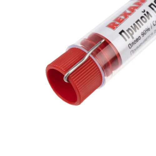припой без канифоли пос-61 10г d1.0мм (sn61 pb39) колба rexant 09-3093 от магазина Штепсель и батарейка.