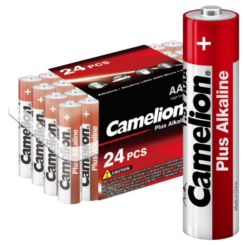 элемент питания алкалиновый aaa/lr03 1.5в plus alkaline lr03-pb24 (уп.24шт) camelion 7615 от магазина Штепсель и батарейка.