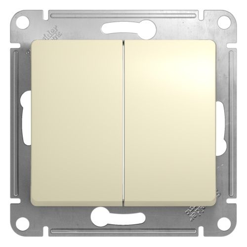 выключатель 2-кл. сп glossa 10а ip20 (сх. 5) 10ax механизм беж. se gsl000251 от магазина Штепсель и батарейка.