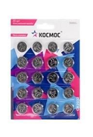 элемент питания литиевый cr2032 20хbl (уп.20шт) космос koc2032bl20 от магазина Штепсель и батарейка.