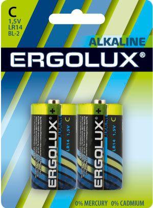 элемент питания алкалиновый c/lr14 1.5в alkaline bl-2 (блист.2шт) ergolux 11751 от магазина Штепсель и батарейка.
