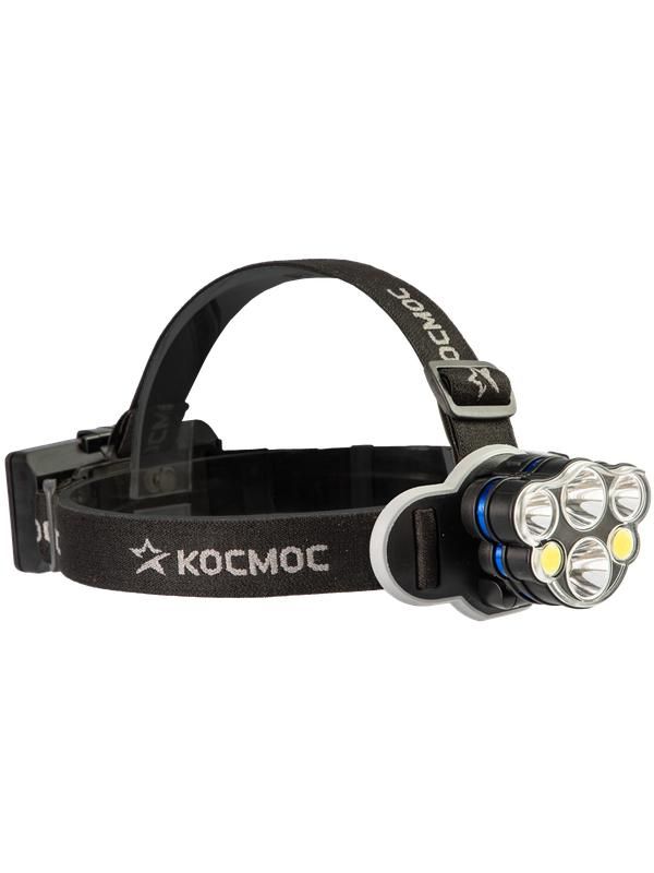 фонарь налобный 2х4вт t6 2х2вт xpe 2x2вт cob /li-ion 2х1200ма.ч abs пластик космос (koc852lit) от магазина Штепсель и батарейка.