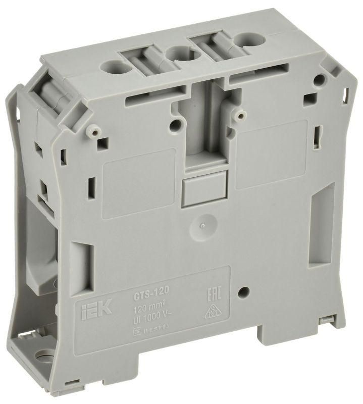 колодка клеммная cts 120кв.мм сер. iek yct10-00-k03-120 от магазина Штепсель и батарейка.
