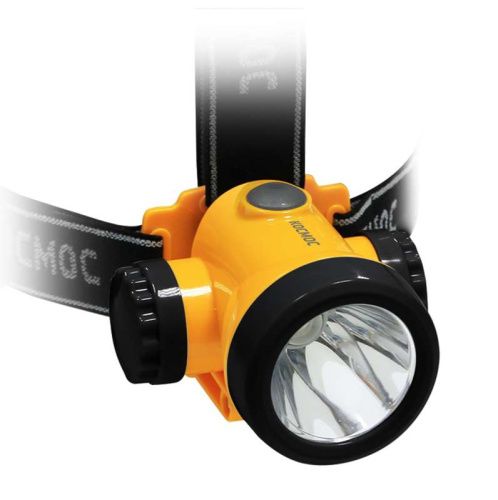 фонарь налобный led зарядка от usb аккум. h3w 2 режима 3вт 1,5а.ч  космос koch3wli-on от магазина Штепсель и батарейка.
