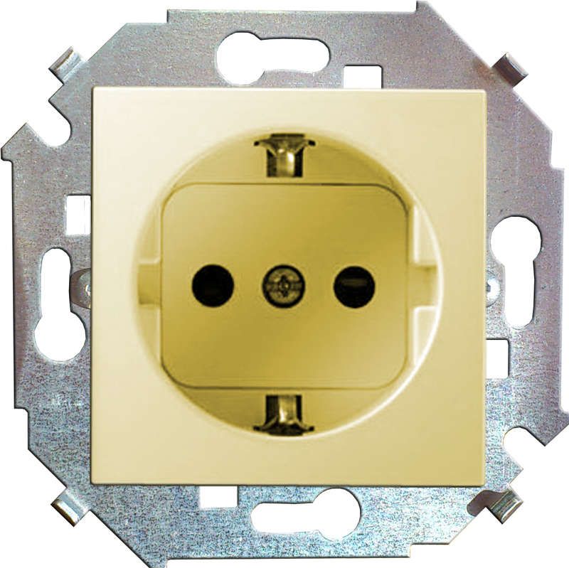 розетка 1-м сп simon 15 16а ip20 250в с заземл. schuko защ. шторки винтов. клеммы механизм сл. кость simon 1591443-031 от магазина Штепсель и батарейка.