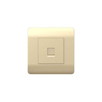 розетка компьютерная 1-м new3-e rj45 шампань chint 431416 от магазина Штепсель и батарейка.
