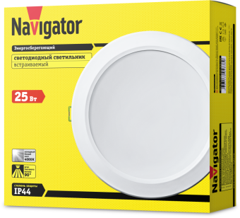 светильник светодиодный 94 838 ndl-p1-25w-840-wh-led 25вт 4000к (аналог downlight клл 2х26) navigator 94838 от магазина Штепсель и батарейка. - фото_3