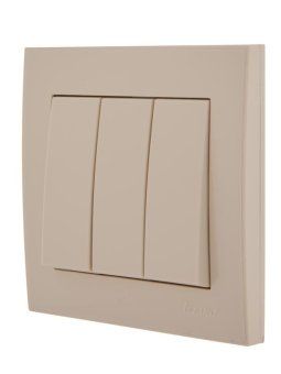 выключатель 3-кл. сп rain ip20 крем. lezard 703-0303-109 от магазина Штепсель и батарейка. - фото_4