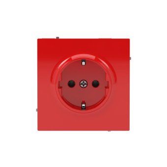 розетка силовая kant 2p+e без шторки красн. сатин dkc 7001033 от магазина Штепсель и батарейка.