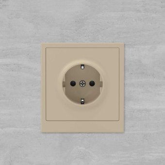 розетка силовая kant 2p+e защ. шторки ванильн. марципан dkc 7015033 от магазина Штепсель и батарейка. - фото_7