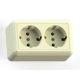 розетка 2-м оп оптима ра16-374 16а ip20 с заземл. с монтаж. пластиной сл. кость кунцево 8038 от магазина Штепсель и батарейка.