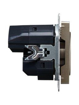 розетка brite рюш10-1-брш 16а с usb a+a 2.1а с заземл. защ. шторки механизм шампань iek br-r14-16-u21-d21-k37 от магазина Штепсель и батарейка. - фото_3