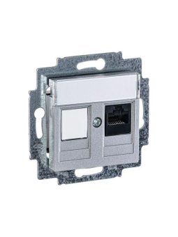 розетка компьютерная levit rj45 кат.5e с заглушкой серебр. abb 2chh295117a6070 от магазина Штепсель и батарейка. - фото_2