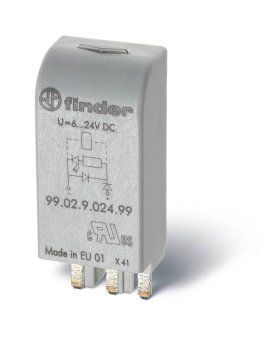 модуль индикации и защиты диод ( + a1) 6...220в dc finder 9902300000 от магазина Штепсель и батарейка.