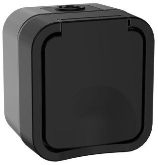 розетка 1-м оп tors 16а ip55 ts120 с заземл. с крышкой графит iek ts-r16-16-55-k53 от магазина Штепсель и батарейка.
