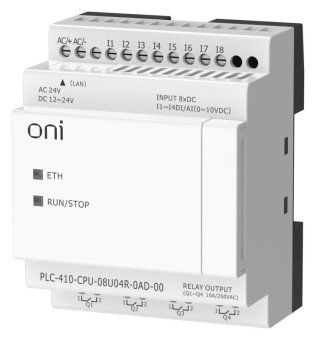 модуль цпу плк 410 4 di 4 ui (0-10 в/di) 4 ro 12в-24в dc или 24в ac с ethernet портом без экрана oni plc-410-cpu-08u04r-0ad-00 от магазина Штепсель и батарейка. - фото_5