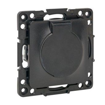 розетка 1-м сп стокгольм 16а ip44 с заземл. защ. шторки с крышкой механизм черн. proxima ekf ezr16-028-10-44 от магазина Штепсель и батарейка. - фото_7