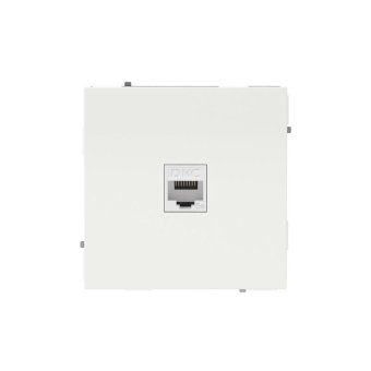 розетка компьютерная 1-м kant rj45 кат.5e без шторки бел. магнолия dkc 7000663 от магазина Штепсель и батарейка.