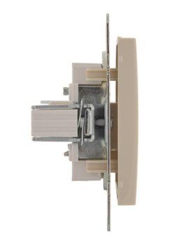 розетка компьютерная сп rain rj45 16а ip20 механизм крем. lezard 703-0388-139 от магазина Штепсель и батарейка. - фото_3